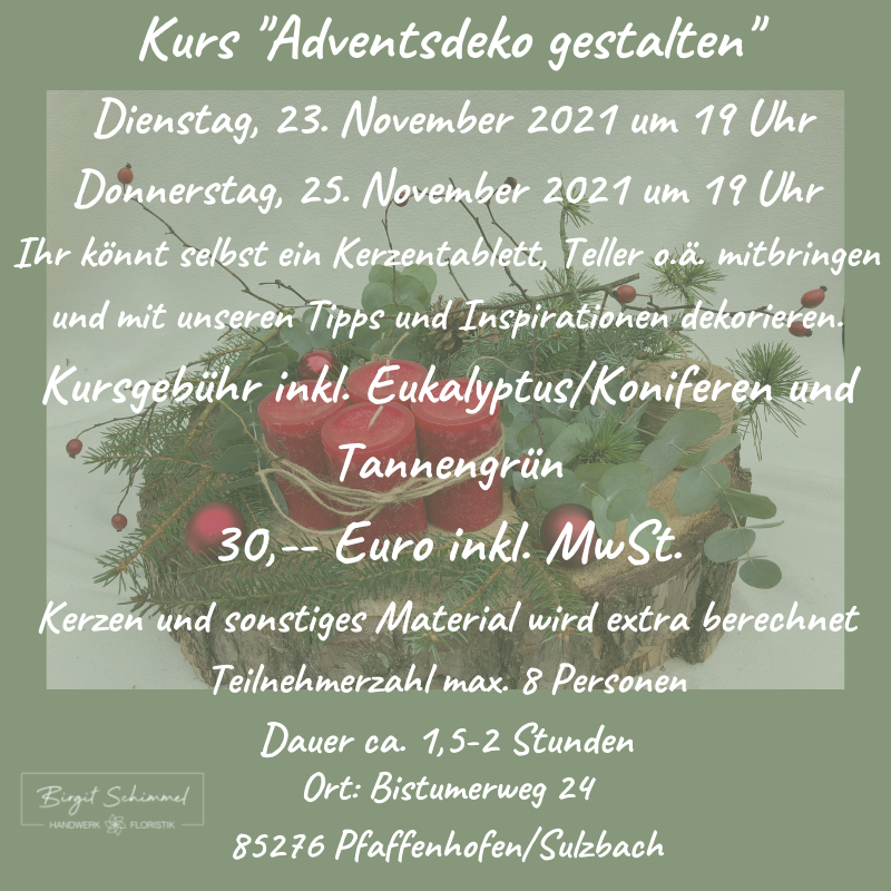KursAdventsdekogestalten